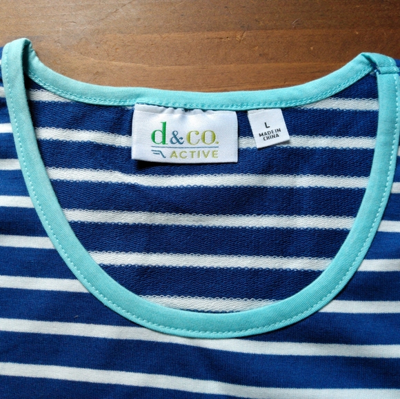 D&Co Active French Terry Top/Cropped Pants Set NWOT - Picture 3 of 9